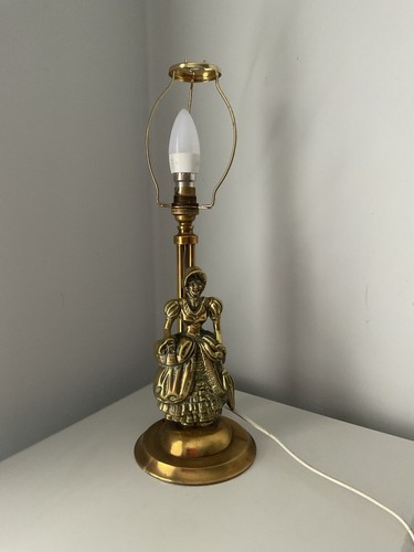 Vintage brass lamp crinoline - vintage,