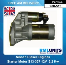 Starter Motor For Nissan Forklift 2.5 2.7 3.0 Diesel Engines12V 2.5KW