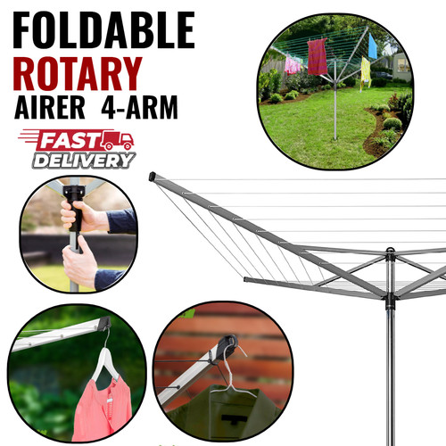 Rotary clothes airer arm - clothes, 4