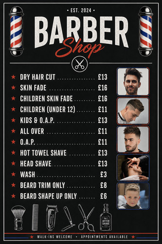 Barber shop personalised - shop, price