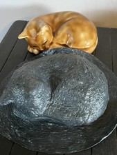 Latex Rubber Mould to make this Sleeping Laying Kitty Cat Ornament, Rubber Mold