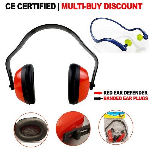 Red ear defenders - red,