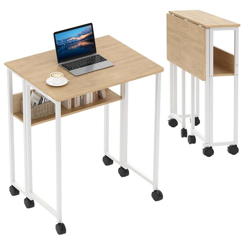 Rolling folding desk with - rolling,