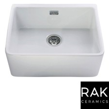 RAK Ceramics Gourmet Sink 2 1.0 Bowl White Ceramic Belfast Butler Sink GOSINK2