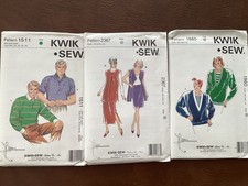 3 Kwik Sew patterns Vintage