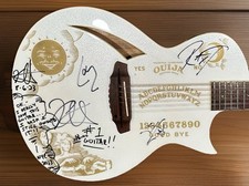 Kirk Hammett Stage Used Guitar Metallica Signed Guitar Hetfield +3 Video Proof!