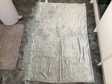 Laura Ashley Teal Chenille Throw