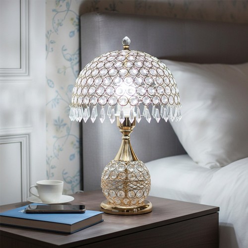 Elegant domed crystal table - domed,