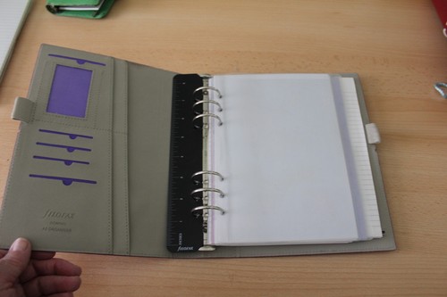 Filofax purple with - , a5
