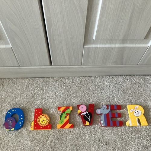 Nursery wooden name blocks - nursery,