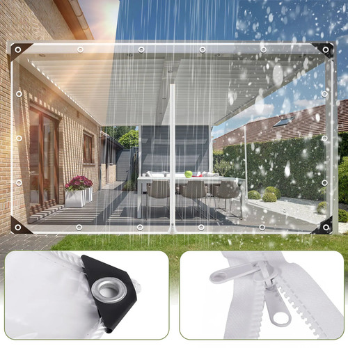 Clear tarps heavy - clear, duty