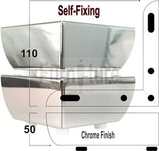 4 Chrome Furniture Legs Metal