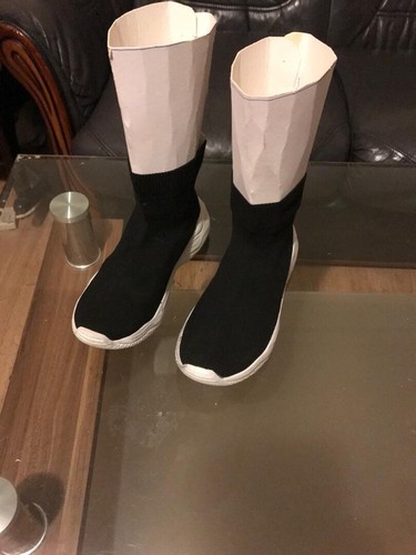 Primark black white socks - black,