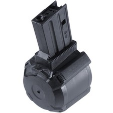 M4 LP-Drum Magazine AEG (Tokyo Marui) 1200R (Drum|Auto-Button) (Black) Airsoft