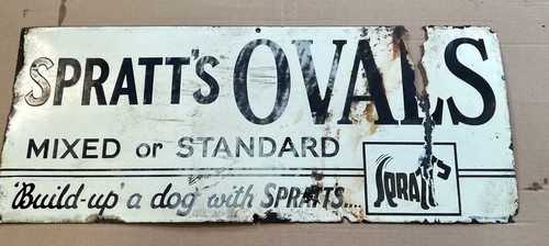 Spratts enamel advertising - spratts,