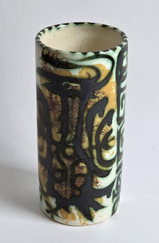Slip decorated vase attr - slip‑decorated,