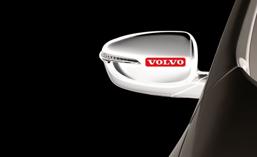 Volvo wing mirror red - wing, vinyl