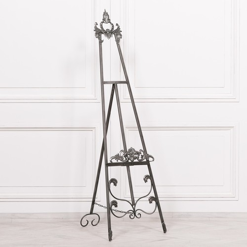 Antiqued silver metal luxury