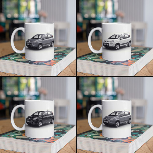 Personalised fiat panda coffee - panda,