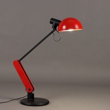 Guzzini Praxi Table Lamp Vintage Design Bruno Gecchelin Aluminium 1980s