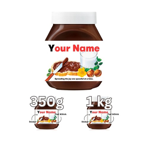 Personalised nutella jar - nutella,