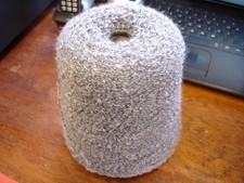 3nm KIDFUR. 50% MOHAIR/47% Wool/3%Nylon Boucle  MID GREY by Zegna Baruffa Italy