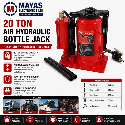 Ton hydraulic air - hydraulic, bottle