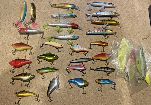 Job lot fishing lures - lot, lures-30+