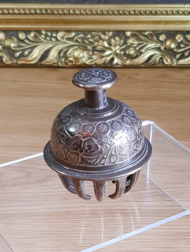 Indian brass temple - brass, bell