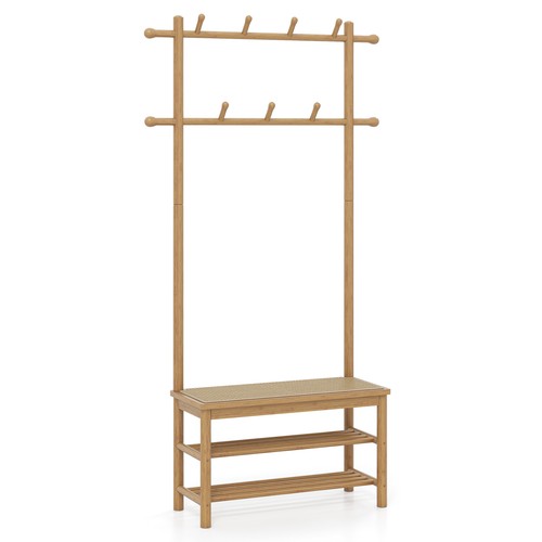 Entryway bamboo coat - entryway,