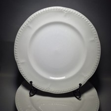 6x Churchill Buckingham White Dinner Plate 26cm Dinning Set England Vintage