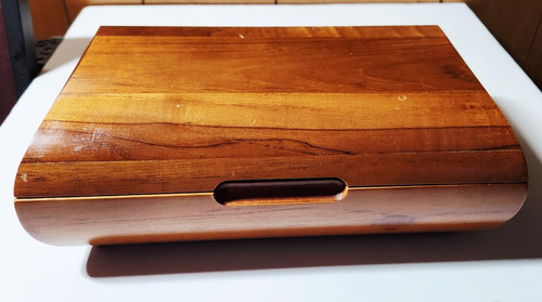 Solid teak wood jewelry box - solid,