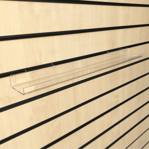 New slatwall acrylic shelf - slatwall,