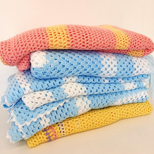 Hand made crochet blanket - made,