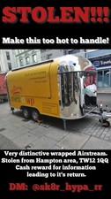 STOLEN from Holly Road, Hampton TW12 1QQ - Airstream Mexican Food Truck- USED 