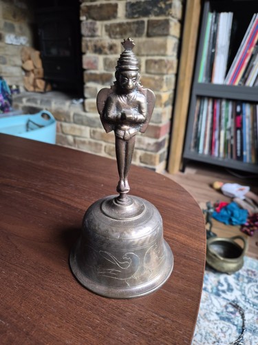 Vintage brass hindu temple - brass,
