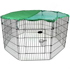 Dog Pet Pen 8 Panel Puppy Rabbit Metal Playpen Run Cage Foldable Fence Enclosure