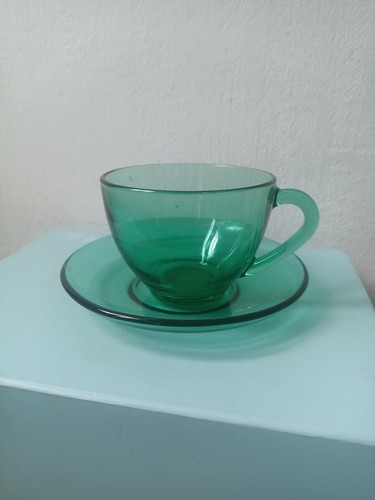 Vintage 1970s arcoroc emerald - 1970s,