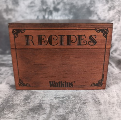 Vintage watkins wood recipe - vintage,