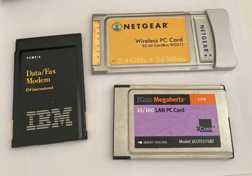 Job lot vintage pcmcia - job, x