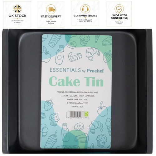 Essentials non stick square - essentials, non-stick