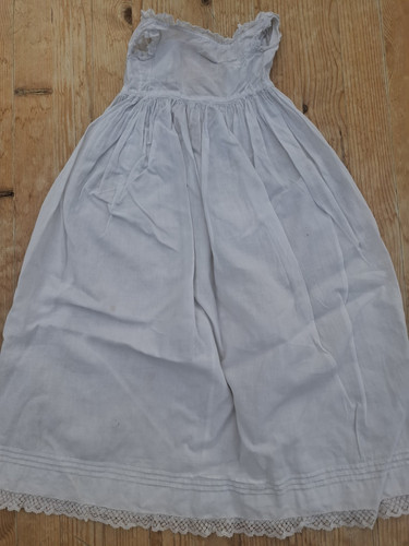 Antique long white doll - doll, dress
