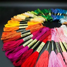 50X Colorul Egyptian Cross Stitch Cotton Sewing Skeins Embroidery Thread Floss