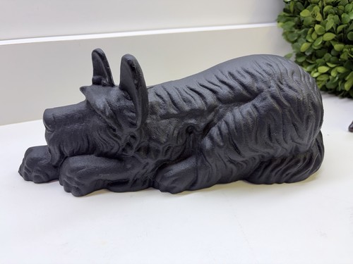 Cast iron scottie dog door - cast,