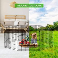 Dog Pet Pen 8 Panel Metal