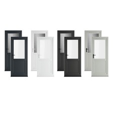 Bespoke PVC Single Door Clear