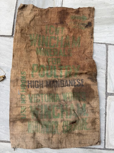Vintage grain sack - vintage, printed