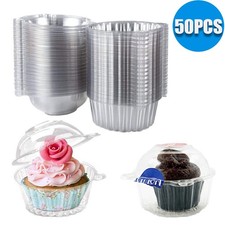 50x Plastic Cupcake Muffin