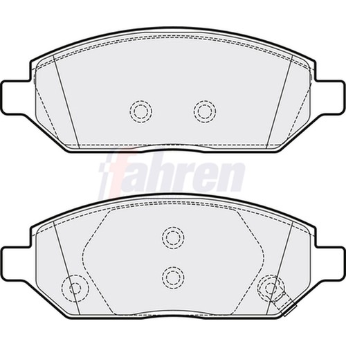 Brake pads set front fahren - set,