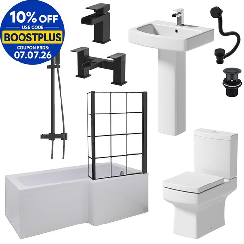 Complete bathroom suite black - complete,